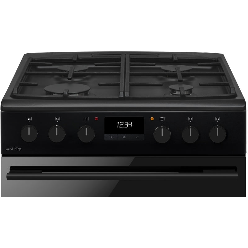 CDA CFD600MB - Matte Black 60cm Freestanding Duel Fuel Cooker - 4 Zone Gas Hob - A/A Energy