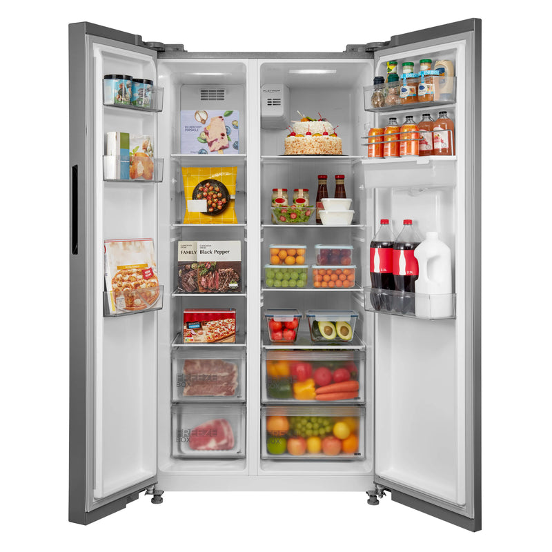 Midea MDRS710FGD46W - White American Fridge Freezer - 553L - D Energy