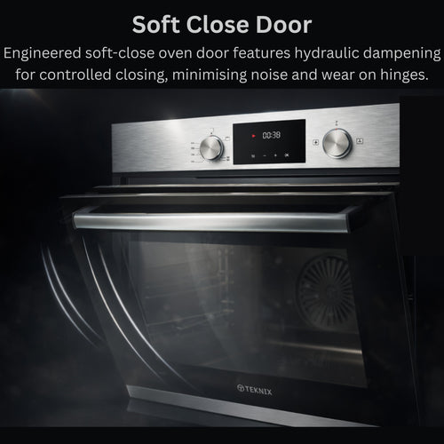 Teknix BITK264GSX - Stainless Steel Single Oven - Gas - 69L - A Energy