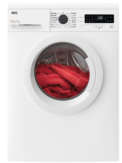 AEG LFX50844B - White Freestanding 8KG Washing Machine - 1400 RPM - C energy