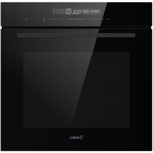 Cata CAT72MFBK - Black Glass 72L Single Oven - A+ Energy