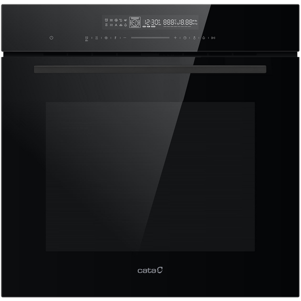 Cata CAT72MFBK - Black Glass 72L Single Oven - A+ Energy