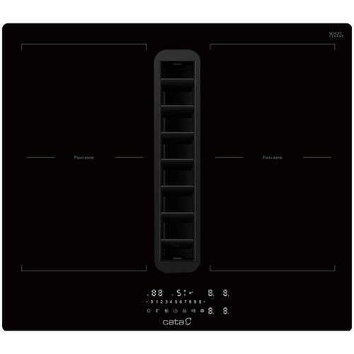 Cata CATDD60CHF - Black Induction Hob - 60cm 4 Zone Flex Vented - A++ Energy