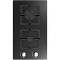 Cata UBGOG302BK - Black 30cm 2 Burner Gas on Glass Hob - 4kW