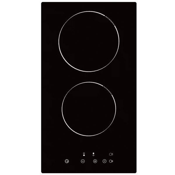 Cata UBIND30FLC - Black 30cm Induction Domino Hob - 2 Cooking Zones