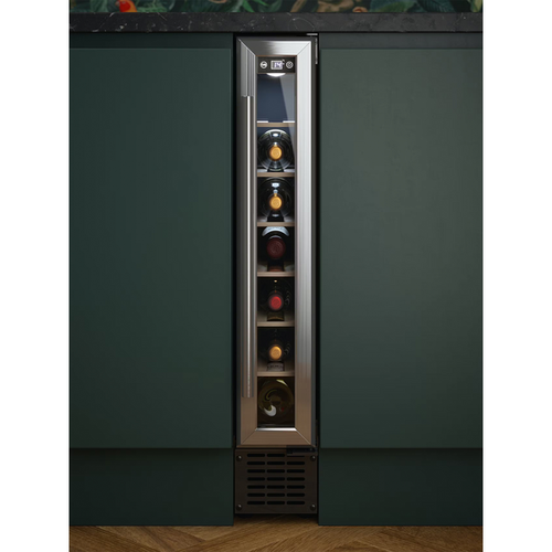 Cata UBSSWC15F - Stainless Steel Framed Door Wine Cooler - 7 Bottle Capacity - F Energy
