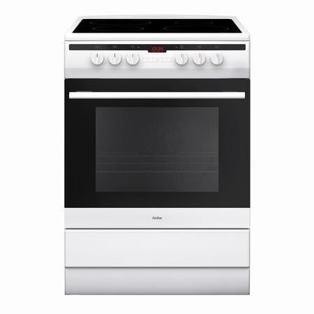 Amica 608CE2TAW - White 4 Zone Electric Cooker - A energy