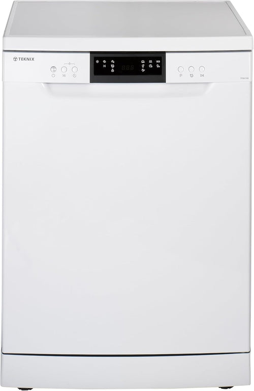 Teknix TFD616W - White Freestanding Dishwasher - E energy - Display