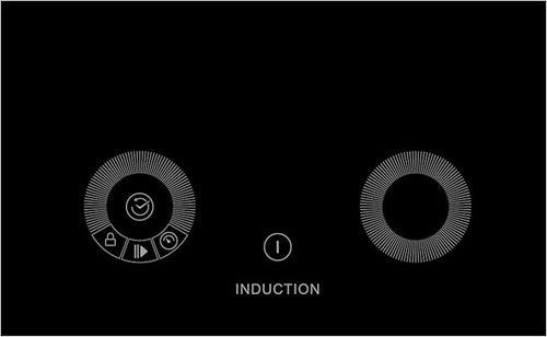 Teknix SCIH90SW - Black 6 Zone Induction Hob