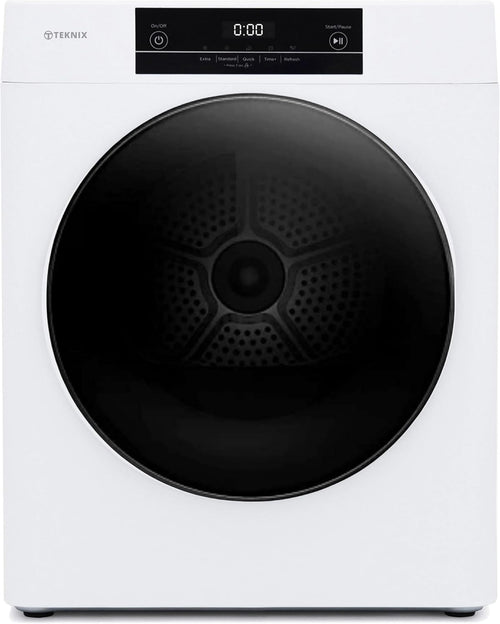 Teknix TK2V3W - White 3KG  Small Compact Vented  Tumble Dryer - C Energy Rating