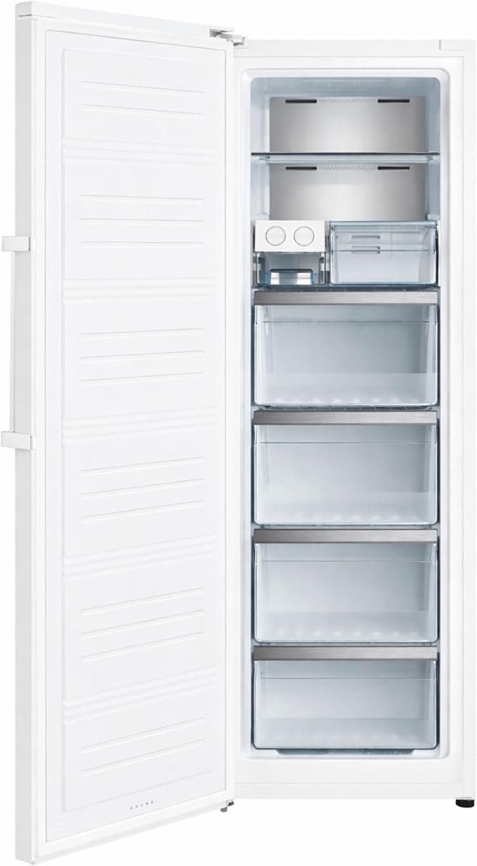Teknix TH60TNFW - White Freestanding Frost Free Freezer - Garage