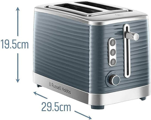 Russell Hobbs 24373 - Grey 2 Slice Toaster - 1050W - No energy rating