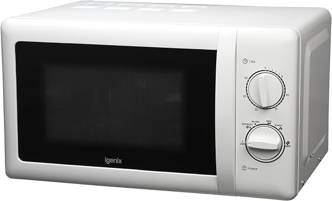 Igenix IG2083 - White Freestanding Microwave - Display