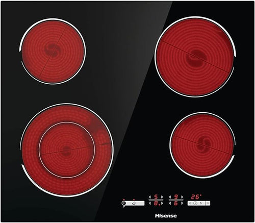 Hisense E6432C - Black Ceramic Hob - RPM - Display