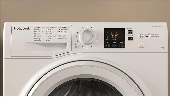 Hotpoint NSWM 965C W UK N - White Freestanding 9KG Washing Machine - 1600 RPM - C energy