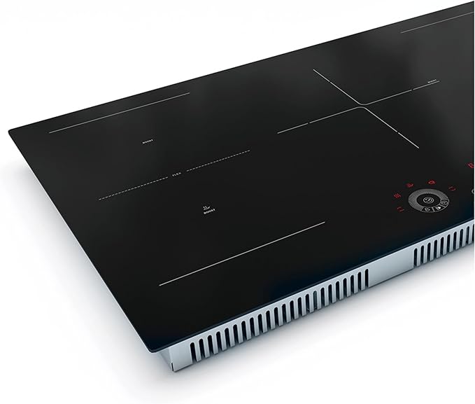 Teknix SCIH90SW - Black 6 Zone Induction Hob
