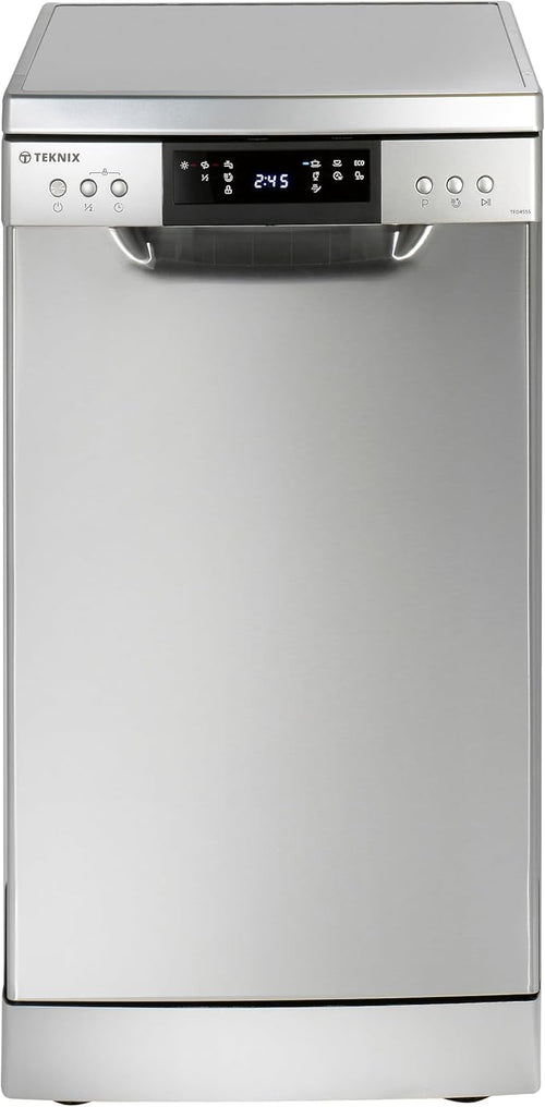 Teknix TFD455S - Stainless steel Freestanding Dishwasher - E energy - Display