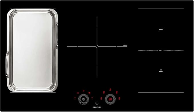 Teknix SCIH90SW - Black 6 Zone Induction Hob
