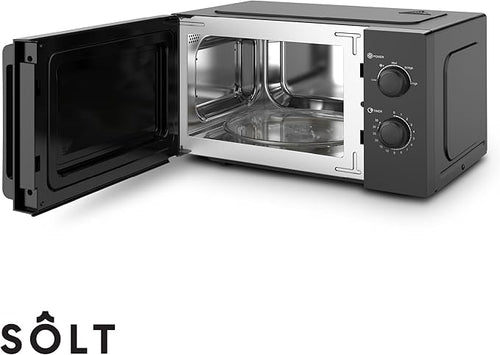 Solt SMW20BX - Black 20L Microwave - 5 Power Levels - Display