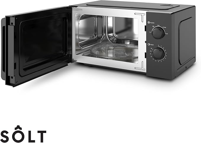 Solt SMW20BX - Black 20L Microwave - 5 Power Levels - Display