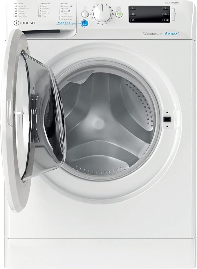 Indesit BWE 91496X W UK N - White 9KG Washing Machine - 1400 RPM - A energy