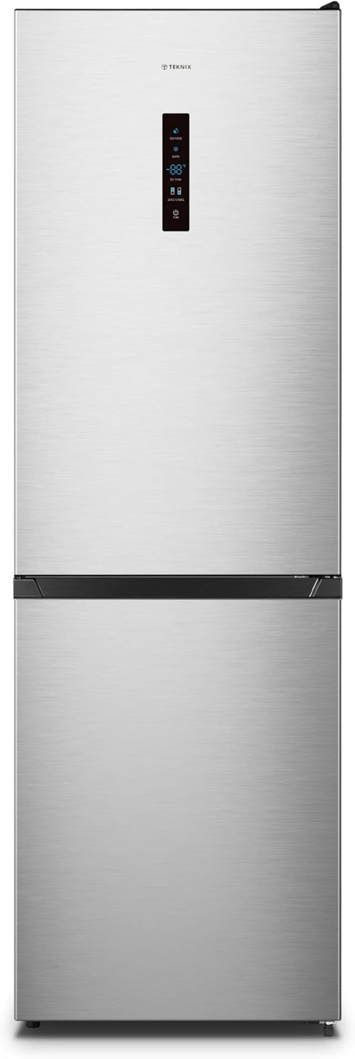 Teknix FFH1860X - Stainless steel Freestanding 60/40 Frost Free Fridge Freezer - E energy
