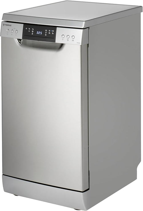 Teknix TFD455S - Stainless steel Freestanding Dishwasher - E energy - Display