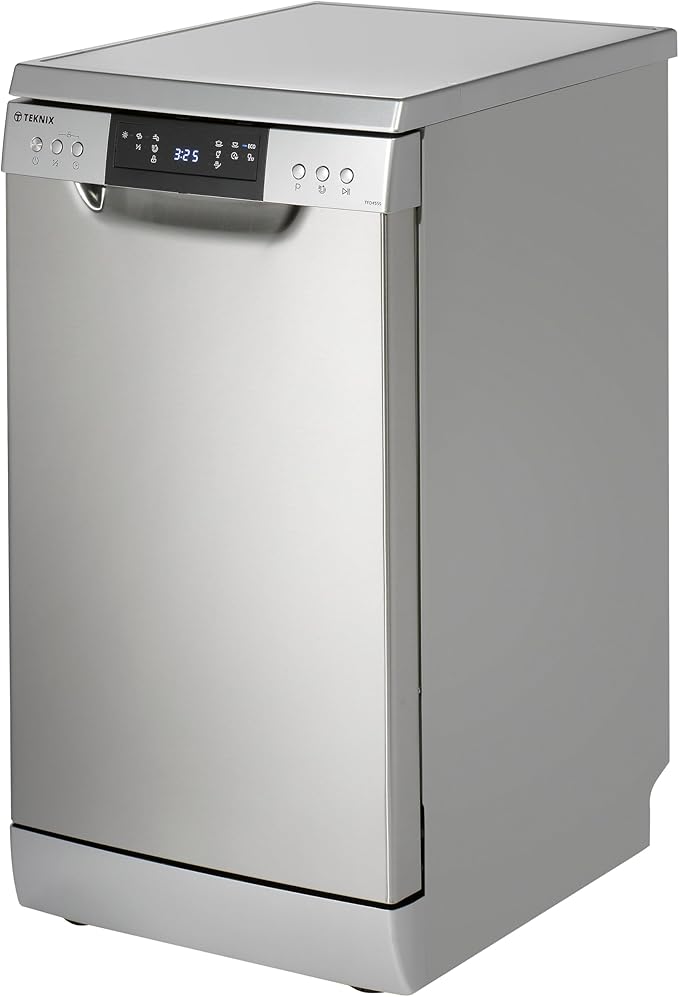 Teknix TFD455S - Stainless steel Freestanding Dishwasher - E energy - Display