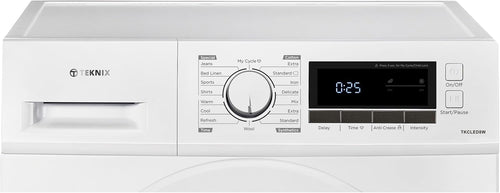 Teknix TK2CLED8W - White 8KG Condenser Tumble Dryer - Freestanding - B Energy Rating