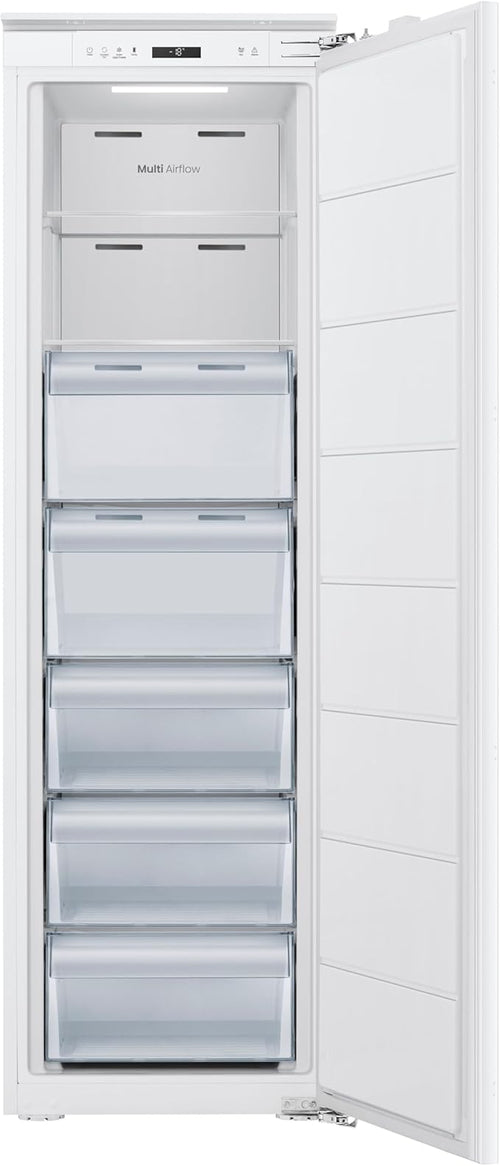 Teknix BITHTZFF - White 235L Integrated Tall Freezer - Garage Safe - Total No Frost - E energy