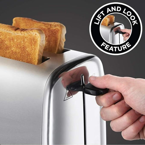 Russell Hobbs 24080 - Brushed &amp; Polished 2 Slice Toaster - 850W - Energy Rating Unknown