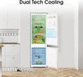 Hisense RIB312F4AWE 177cm High 70/30 Integrated Frost Free Fridge Freezer with Sliding Door Fixing Kit - White - E Rated