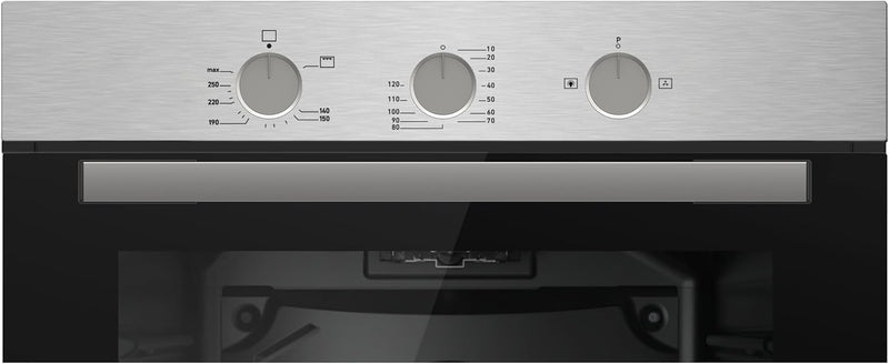 Teknix BITK263GSX - Stainless Steel 63L Gas Oven - Built-in-LPG convertible - A Energy Rating