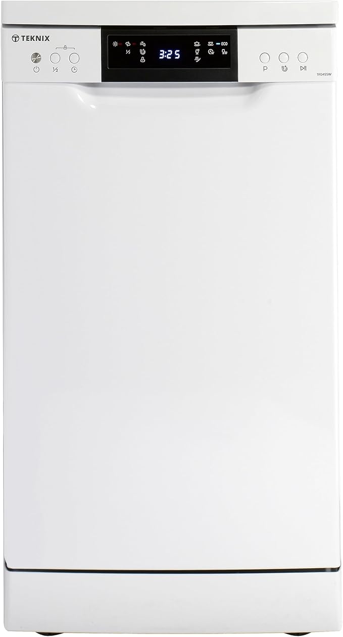 Teknix TFD455W - White Freestanding Dishwasher - E energy
