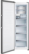Teknix TH60TNFBIX - Black Steel 274L Tall Freezer - Garage Safe - Frost Free - E Energy Rating
