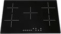 SIA CERH75BL - Black 75cm 5 Zone Frameless Touch Control Electric Ceramic Hob - A Energy