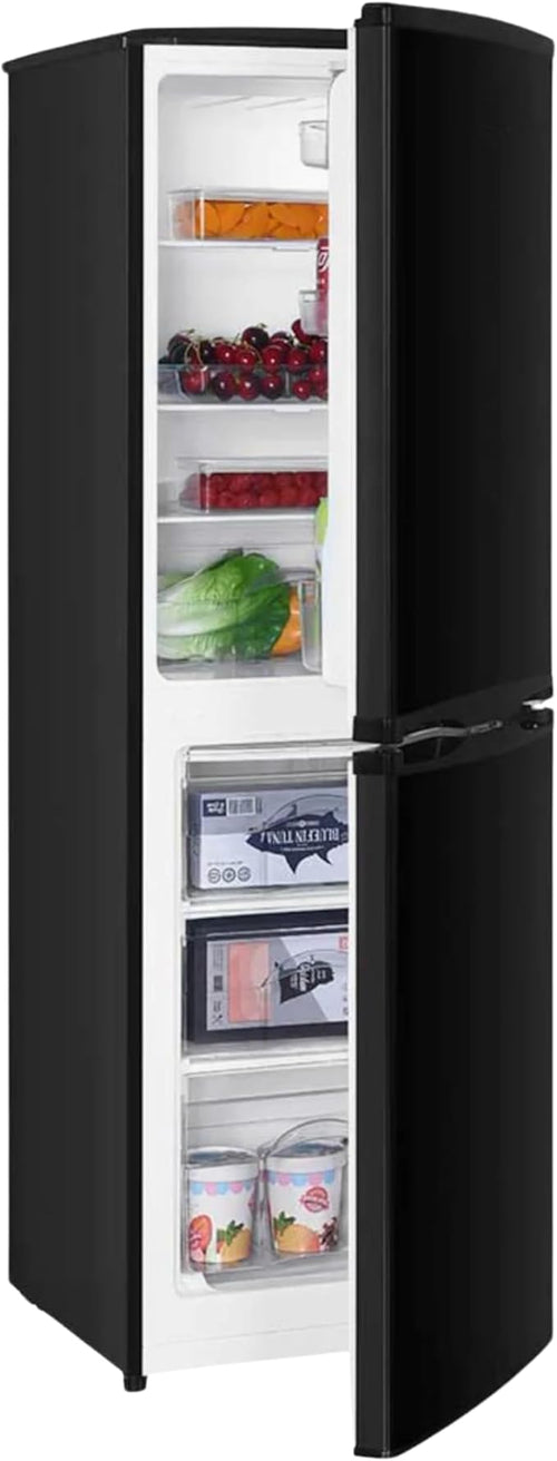 Teknix STF1448B - Black Fridge Freezer - 144cm - E Energy Rating