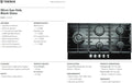 Teknix SCGH91B - Black 5 Zone Gas Hob