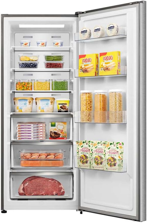 Teknix TH70HNFX - Stainless steel Freestanding Hybrid Frost Free Fridge / Freezer - E energy CAN ALSO BE USED AS A LARDER FRIDGE OR FROST FREE FREEZER
