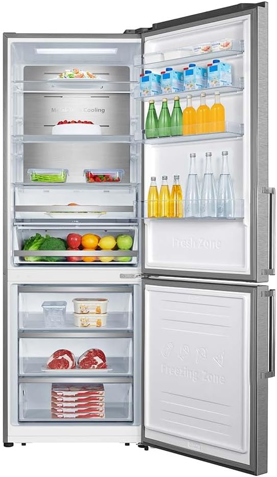 Teknix FFH270X - Silver Freestanding 70/30 Frost Free Fridge Freezer - E energy