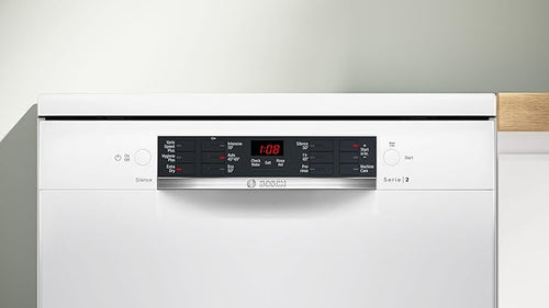 Bosch Series 2 SMS26AW08G Freestanding Dishwasher 60cm White E energy -Display