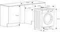 Teknix BITKW814 - White 8KG Integrated Washing Machine - 1400 RPM - A energy - Display