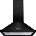 Rangemaster LEIHDC60BC - Black/Chrome 60cm Chimney Hood - D Energy Rated