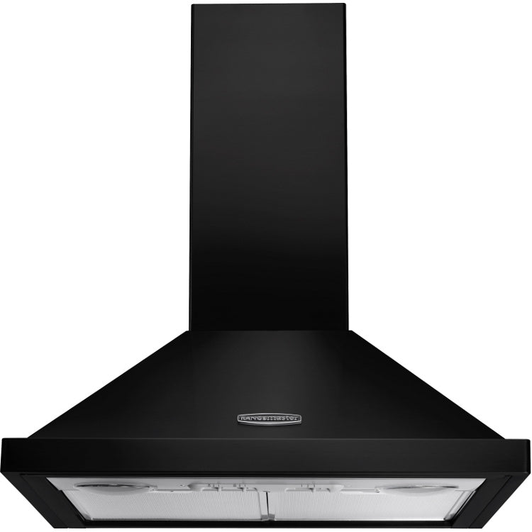 Rangemaster LEIHDC60BC - Black/Chrome 60cm Chimney Hood - D Energy Rated