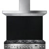 Rangemaster UNBHDC110BL - Black 110cm Chimney Cooker Hood - D Energy Rating