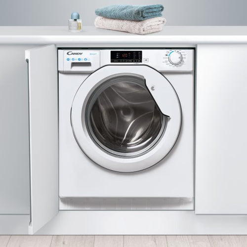 Candy CBW 49D1W4J-80 - White 9KG Integrated Washing Machine - 1400RPM - B Energy