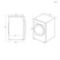 Haier HDB4 H7A2TBERX80 - Integrated 7KG Dryer - A++ energy