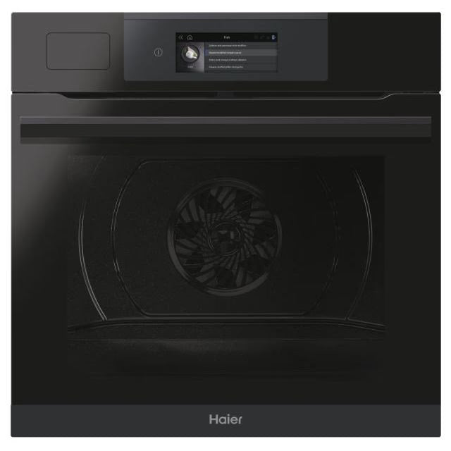 Haier HWO60SM6TS9BH - Black 70L Single Oven - Steam Series 6 - A+ Energy