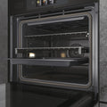 Haier HWO60SM6TS9BH - Black 70L Single Oven - Steam Series 6 - A+ Energy