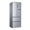 Haier HFR5719EWMP - Platinum Inox American Fridge Freezer - 444L Total Capacity - E Energy